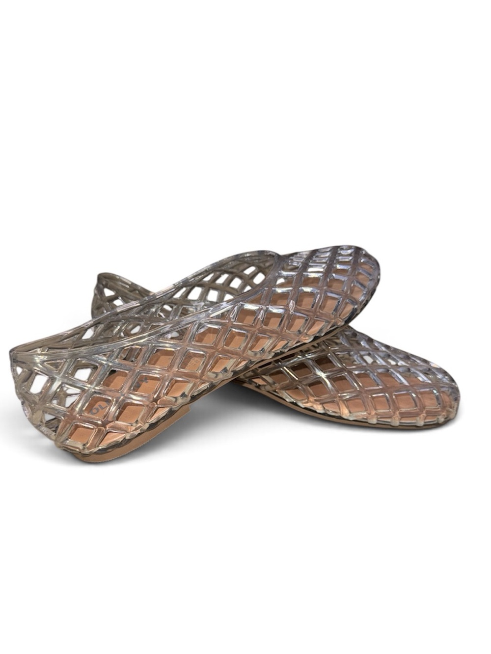 Old Navy Metallic Taupe Woven Slip-On Flats